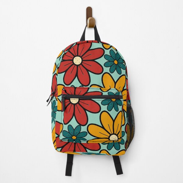 Item preview, Green, Red and Yellow Vintage Flowers Design 94 designed and sold by StefanStudioArt.
