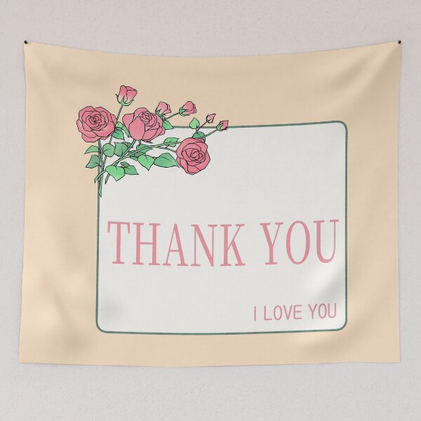 Item preview, Elegant Pink Roses Thank You Frame Art designed and sold by ubborn.