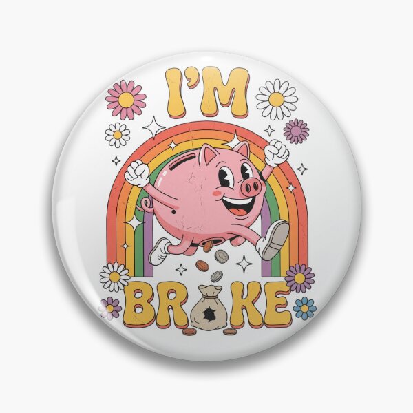Item preview, "I'm Broke" Piggy Bank designed and sold by Joruproyect.