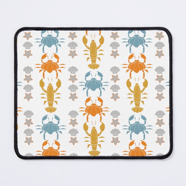 Item preview, Crabs and Lobsters Parade on White designed and sold by mirimo.