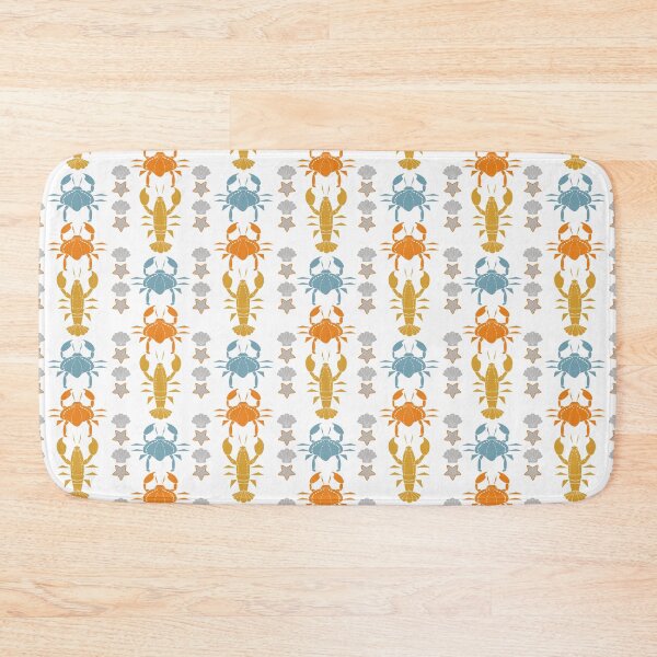 Item preview, Crabs and Lobsters Parade on White designed and sold by mirimo.