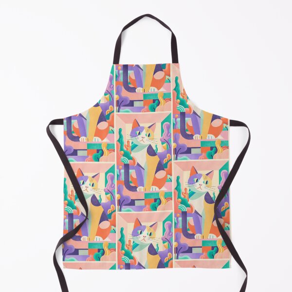 Item preview, Magic Cat in Pastel Geometric Forest designed and sold by Idealforme.