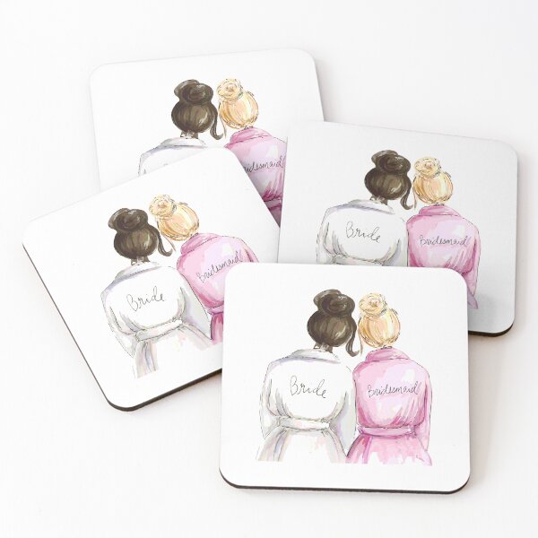 Item preview, Personalized Bridesmaid Gift (Brunette & Blonde) designed and sold by premiertreats.