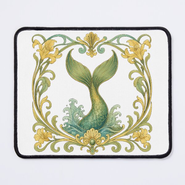 Item preview, Art Nouveau Mermaid Bloom designed and sold by SilkBrushDreams.
