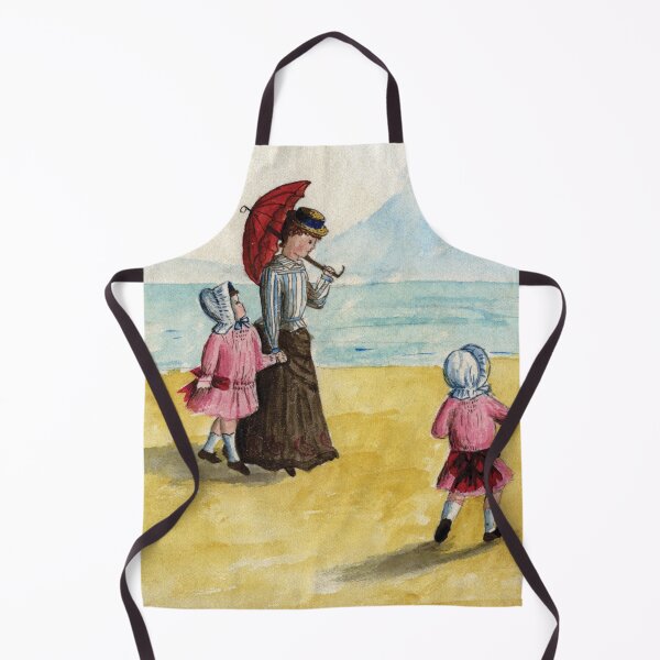 Item preview, Mother and daughters on the seashore in 1885 designed and sold by TerryKerrImages.