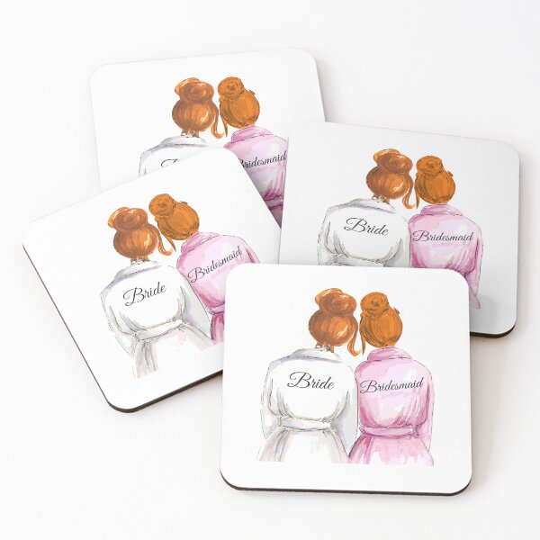 Item preview, Personalized Bridesmaid Gift (Both Redhead) designed and sold by premiertreats.
