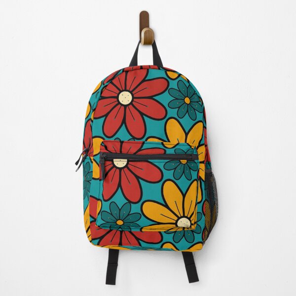 Item preview, Green, Red and Yellow Vintage Flowers Design 96 designed and sold by StefanStudioArt.