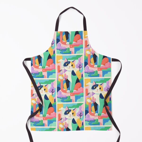 Item preview, Magic Cat in Pastel Geometric Forest designed and sold by Idealforme.
