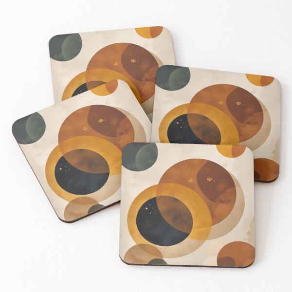 Item preview, Botanical Linocut Vases Organic Tones Poster designed and sold by EnmarcArt.