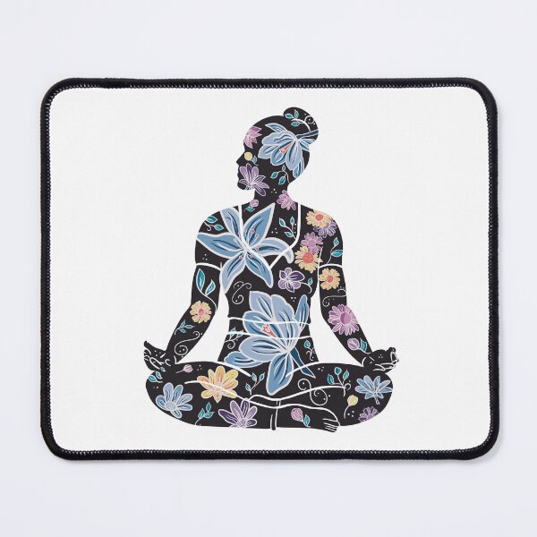 Item preview, Cross-Legged Pose - Borderless (Yoga Botanicals Series) designed and sold by Winooski Designs.
