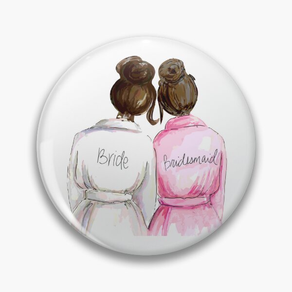 Item preview, Personalized Bridesmaid Gift (Both Brunette) designed and sold by premiertreats.