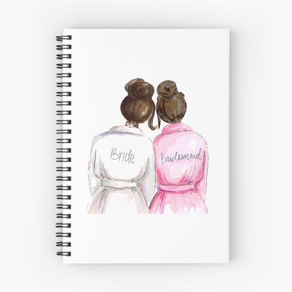 Item preview, Personalized Bridesmaid Gift (Both Brunette) designed and sold by premiertreats.