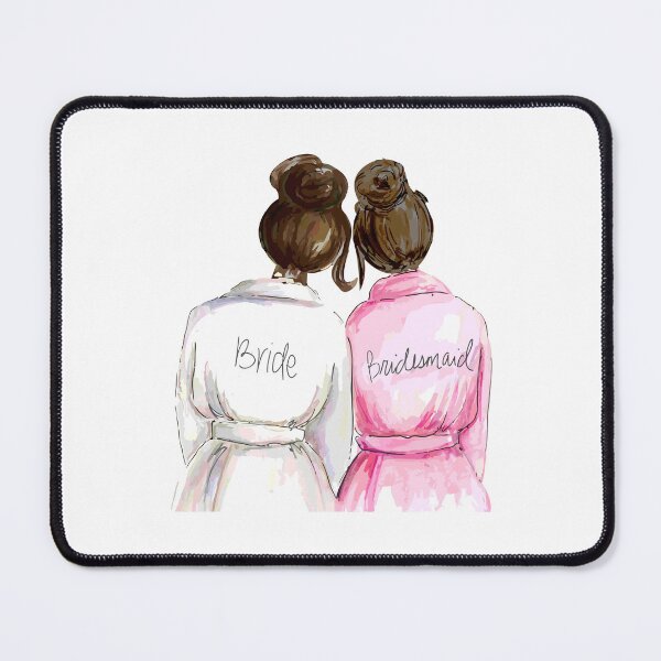 Item preview, Personalized Bridesmaid Gift (Both Brunette) designed and sold by premiertreats.