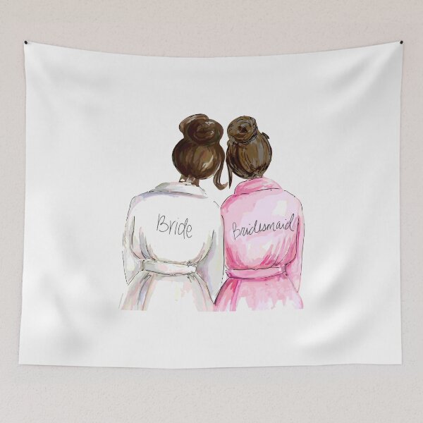 Item preview, Personalized Bridesmaid Gift (Both Brunette) designed and sold by premiertreats.