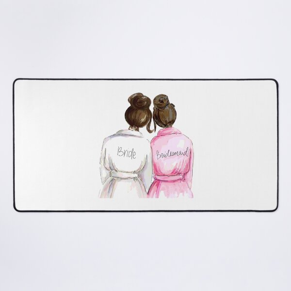 Item preview, Personalized Bridesmaid Gift (Both Brunette) designed and sold by premiertreats.