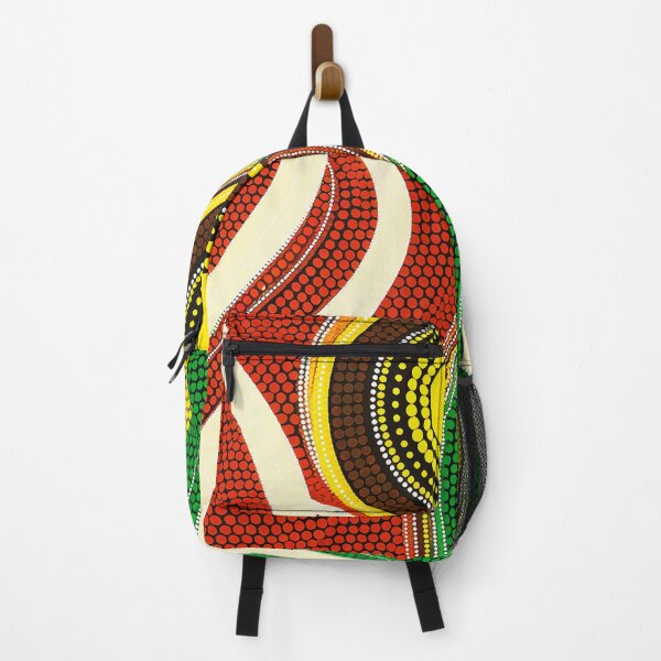 Item preview, Dot Painting Sun Flow Red And Green designed and sold by AboriginalartVI.