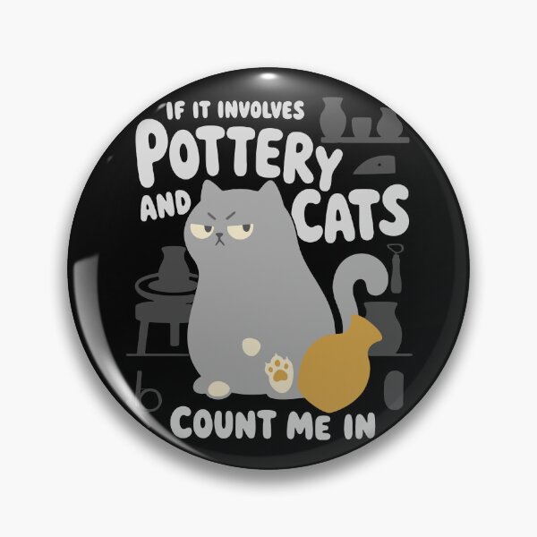 Item preview, Pottery and Cats Count Me In designed and sold by Teequeque.