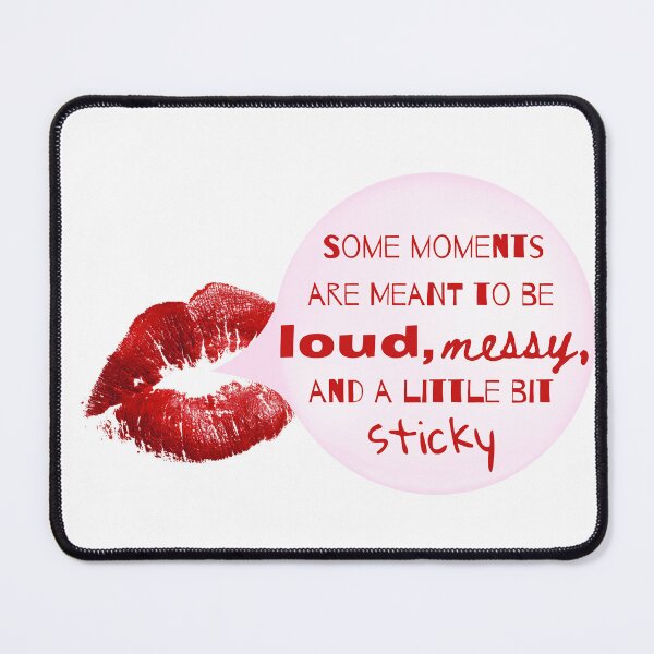 Item preview, Loud, Messy, Sticky – Red Lips Bubble Gum Design designed and sold by Soleil's Collective.