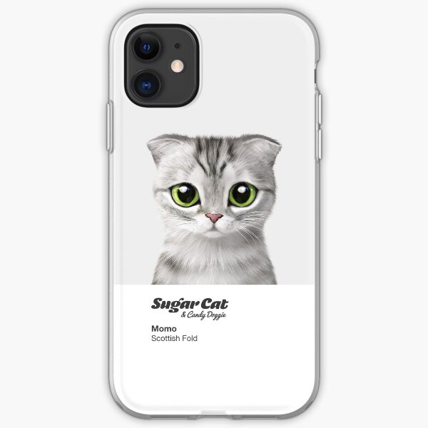 Momo the Scottish Fold cat iPhone Soft Case