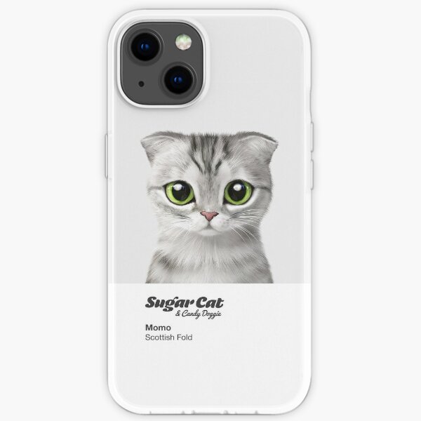 Momo the Scottish Fold cat iPhone Soft Case