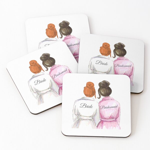 Item preview, Personalized Bridesmaid Gift (Redhead & Brunette) designed and sold by premiertreats.
