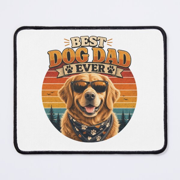 Item preview, Adventure Golden Retriever Dog Dad Hiking Kawaii T-Shirt Sticker designed and sold by Ashley critters.