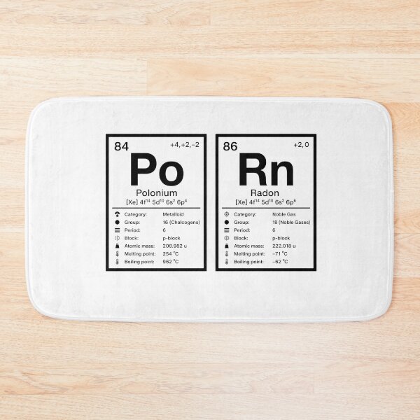 Item preview, Periodic Table Elements:- Radon and Polonium  designed and sold by jeehh.