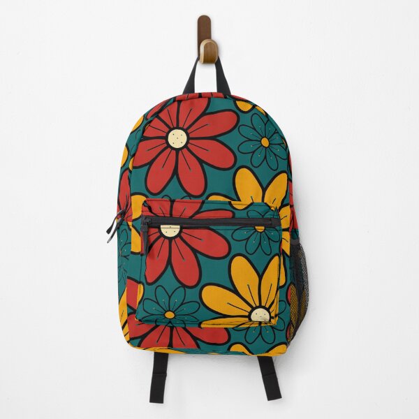 Item preview, Green, Red and Yellow Vintage Flowers Design 5E designed and sold by StefanStudioArt.