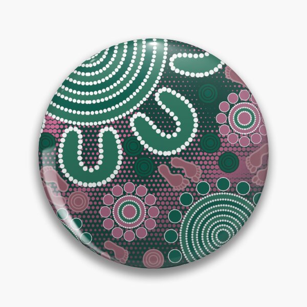 Item preview, Dot Painting Spirit Bushland Deep Green designed and sold by AboriginalartVI.