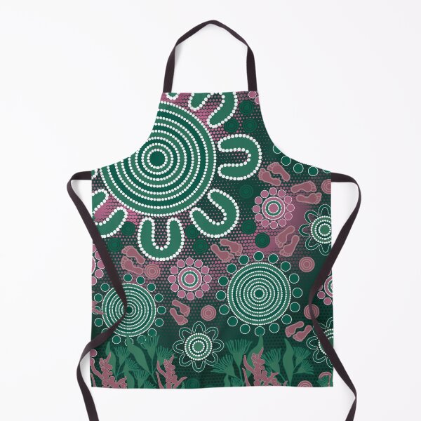 Item preview, Dot Painting Spirit Bushland Deep Green designed and sold by AboriginalartVI.