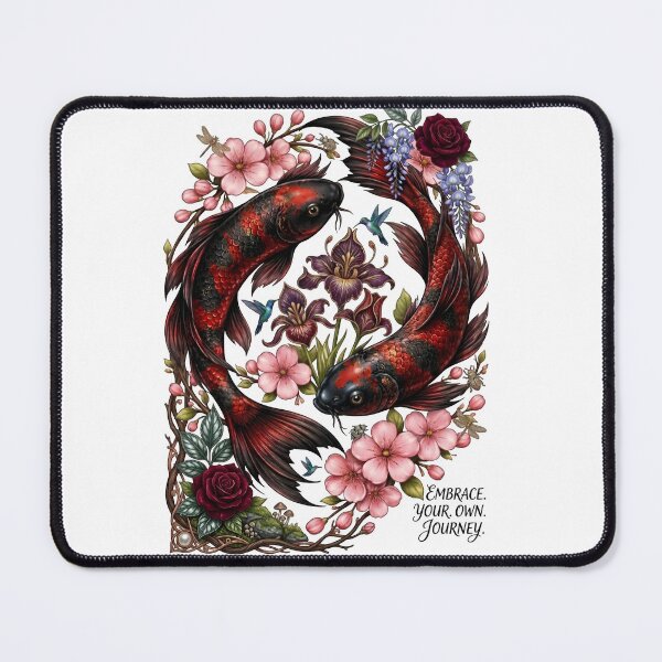Item preview, Koi Fish Floral Journey Reflection designed and sold by Sovereign Supply Co..