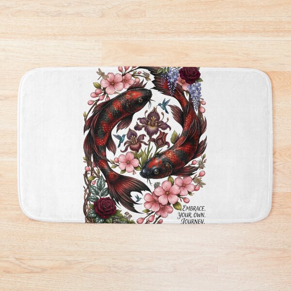 Item preview, Koi Fish Floral Journey Reflection designed and sold by Sovereign Supply Co..