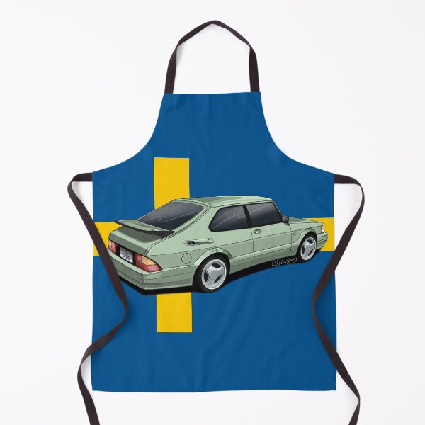 Item preview, The Swede - with flag background designed and sold by Custom Tooned Cars by Coral .