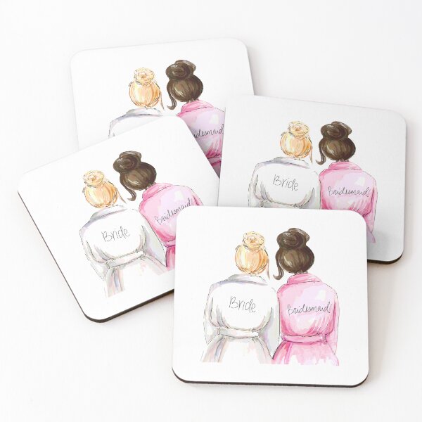 Item preview, Personalized Bridesmaid Gift (Blonde & Brunette) designed and sold by premiertreats.