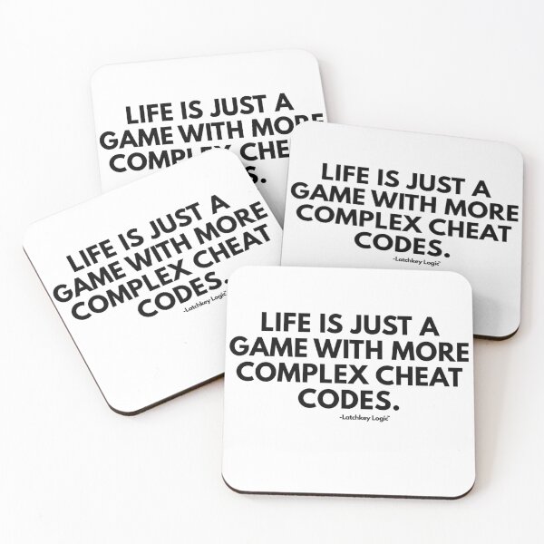 Item preview, Life Is Just a Game With More Complex Cheat Codes – Sarcastic Gamer Quote designed and sold by Latchkey Logic.