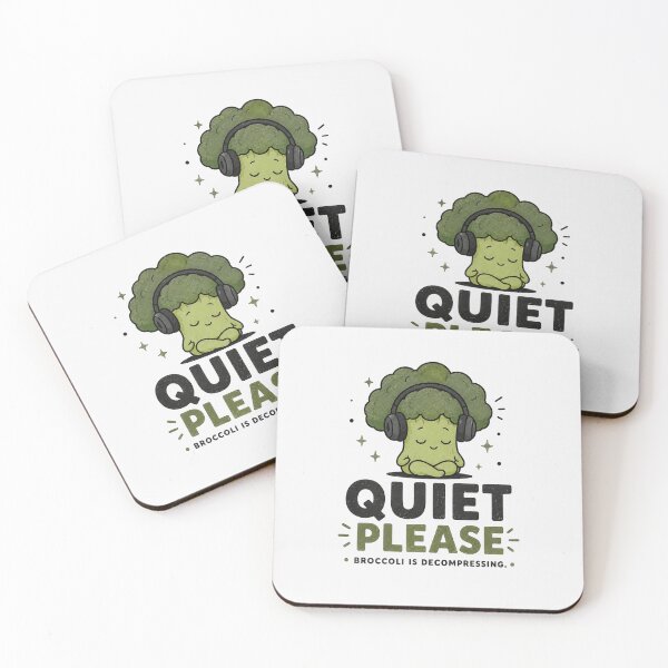 Item preview, Quiet Please - Funny Introvert Broccoli Design designed and sold by BlackSector77.