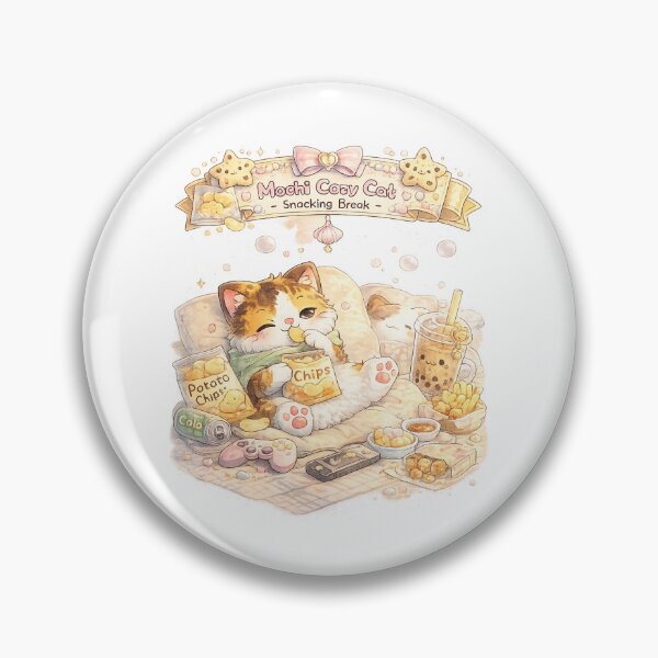 Item preview, Mochi Cozy Cat – Snacking Break designed and sold by Mochi Studio.