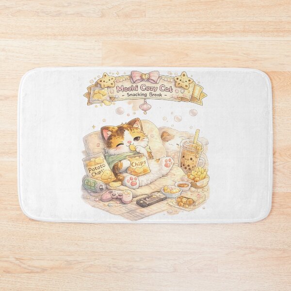 Item preview, Mochi Cozy Cat – Snacking Break designed and sold by Mochi Studio.