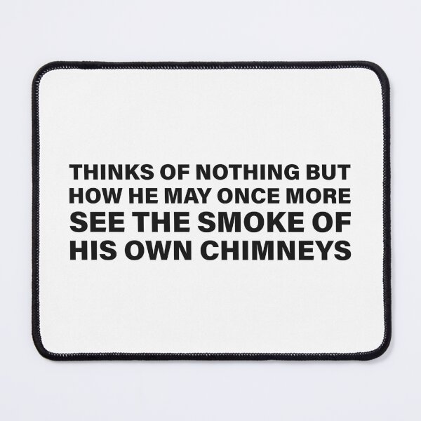 Item preview, To Once More See the Smoke of My Own Chimney — The Odyssey Quote (White Version) designed and sold by LiteraryRelics.