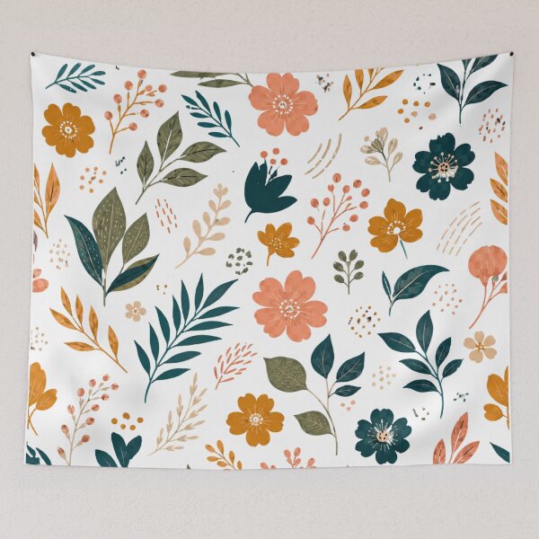 Item preview, Elegant Floral Pattern | Botanical Flower and Leaf Seamless Design designed and sold by Rixben.