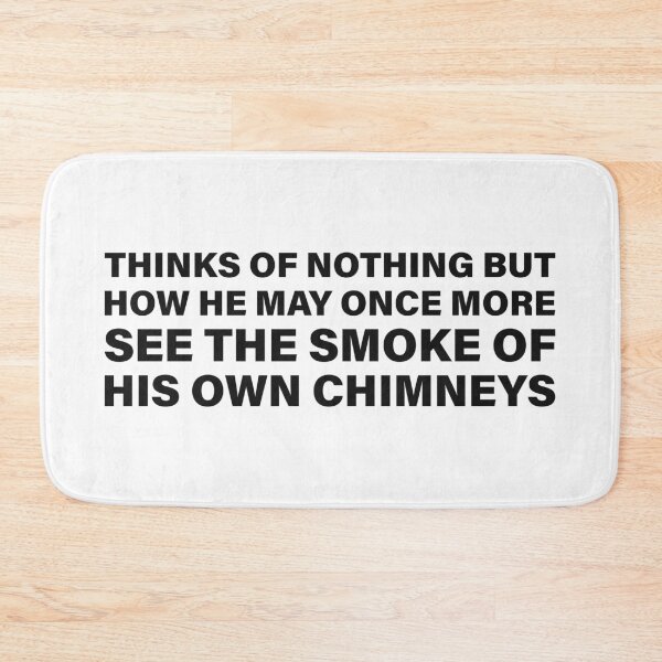Item preview, To Once More See the Smoke of My Own Chimney — The Odyssey Quote (White Version) designed and sold by LiteraryRelics.