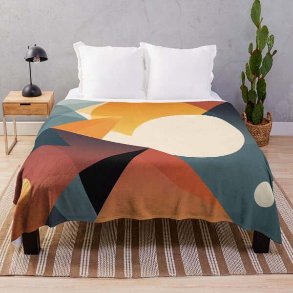 Item preview, Traditional Blockprint Sun Vibrant Tones Poster designed and sold by EnmarcArt.