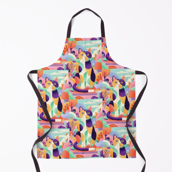 Item preview, Magic Cat in Pastel Geometric Forest designed and sold by Idealforme.
