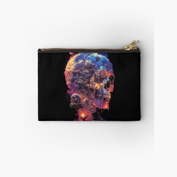 Item preview, vintage pulp art skull out of space designed and sold by aliraweb.