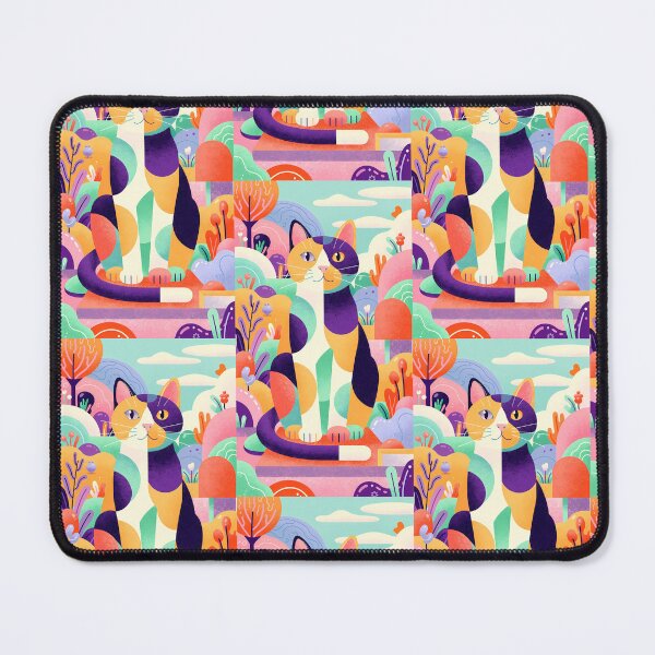 Item preview,  Magic Cat in Pastel Geometric Forest designed and sold by Idealforme.