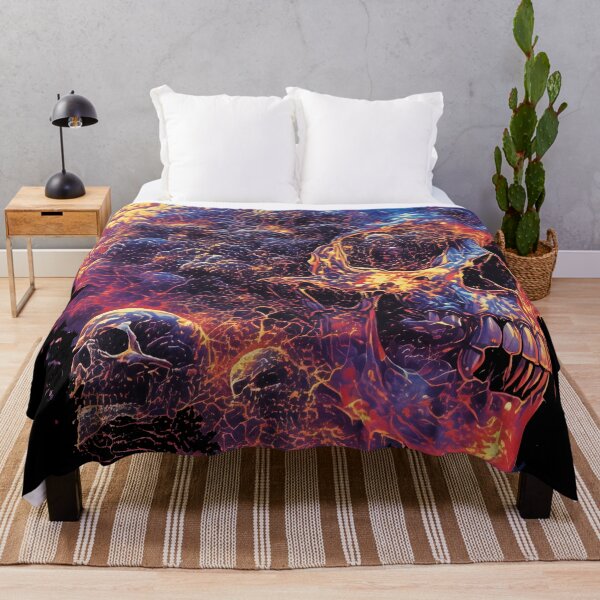 Item preview, vintage pulp art skull out of space designed and sold by aliraweb.