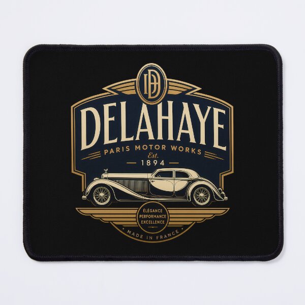 Item preview, Delahaye French Classic Luxury Automobile Art designed and sold by Retr0Tshirts.