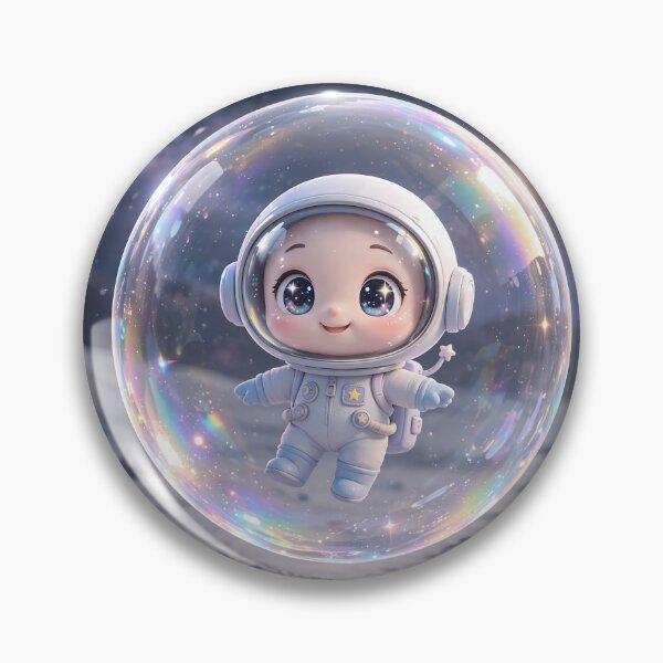Item preview, Cute Astronaut Bubble Art designed and sold by krazzyremo.