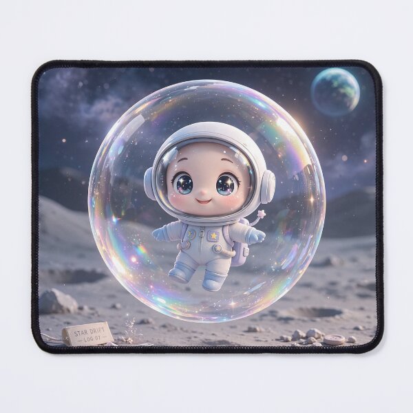 Item preview, Cute Astronaut Bubble Art designed and sold by krazzyremo.
