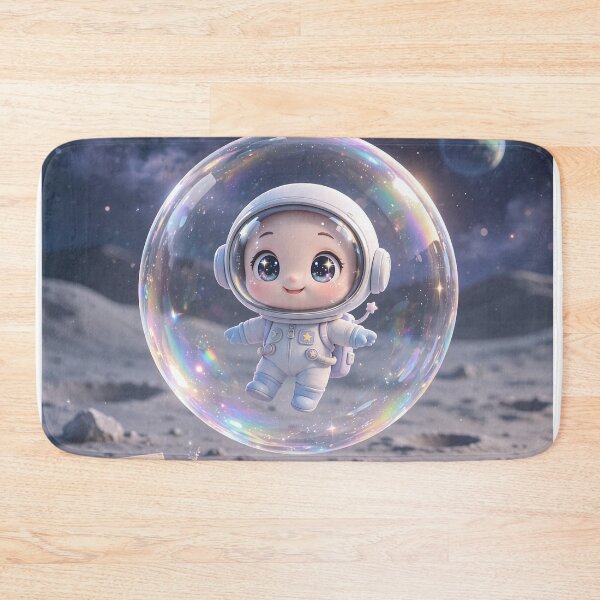 Item preview, Cute Astronaut Bubble Art designed and sold by krazzyremo.